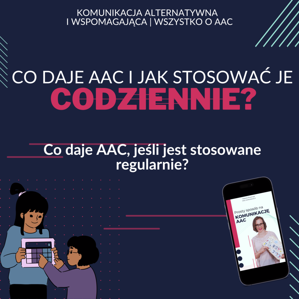 Co daje AAC i jak stosować je codziennie? Grafika blogowa